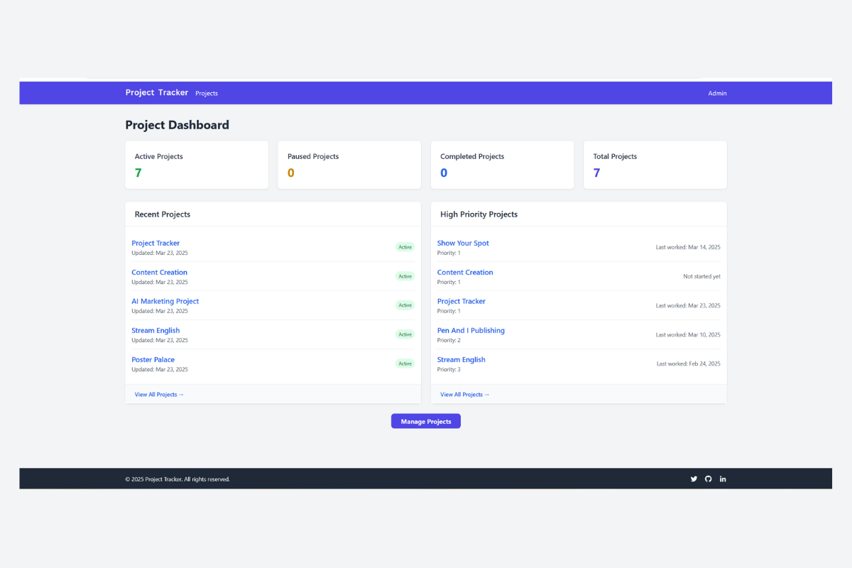 Project Tracker